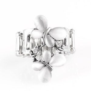 silver butterfly rings